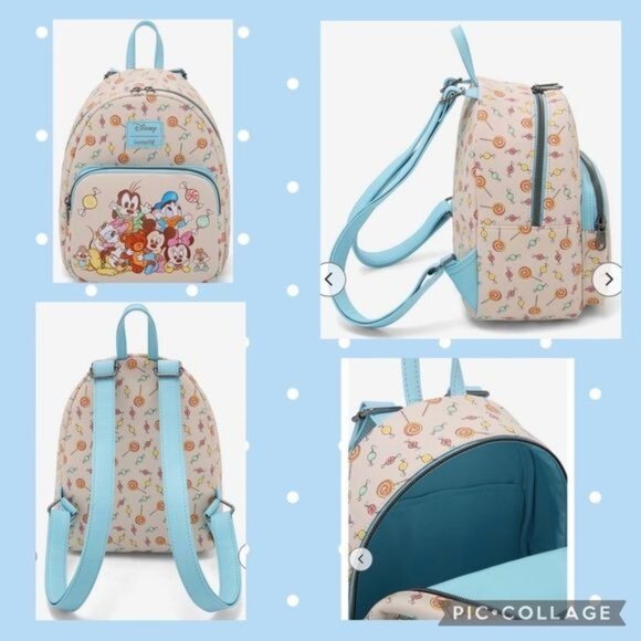 LOUNGEFLY  DISNEY Mickey Mouse & Friends Babies Mini Backpack - Picture 1 of 13